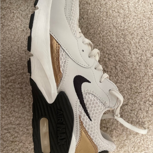 Nike Air Max Excee White and Metallic Gold Shoes - 8.5 Women’s - Picture 3 of 7